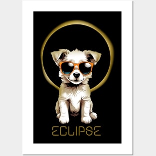 puppy sunglases eclipse Posters and Art